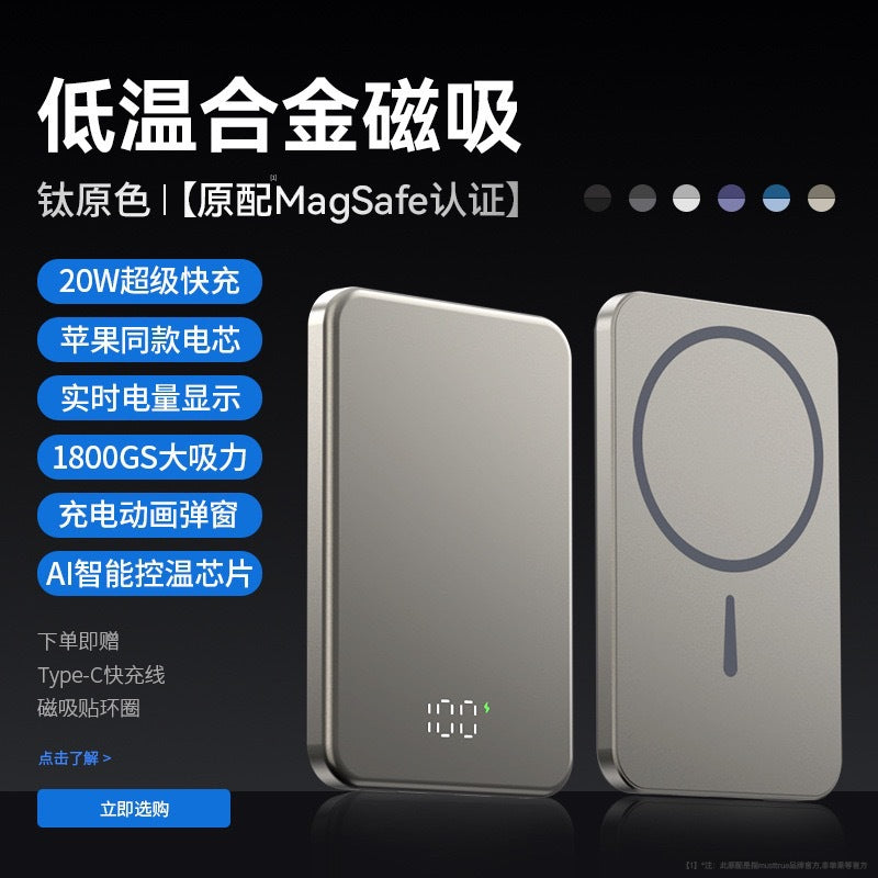 MagSafe Wireless Power Bank for iPhone – 5000/10000/20000 mAh Fast Charging