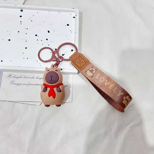 Cute Capybara Pendant for Bags & Keys