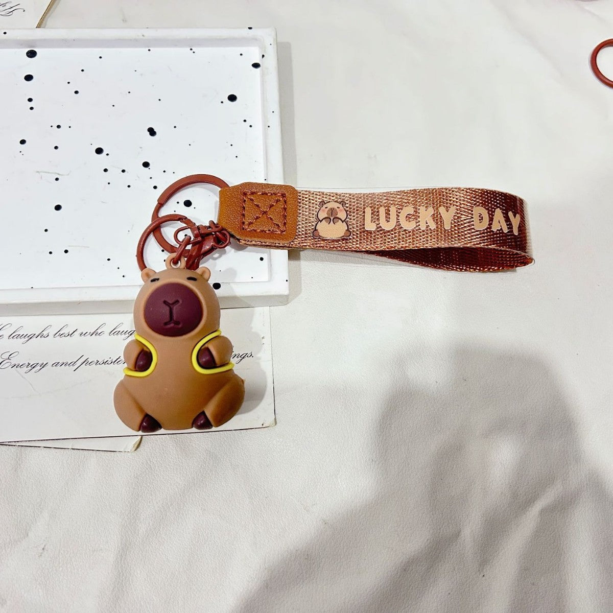 Cute Capybara Pendant for Bags & Keys