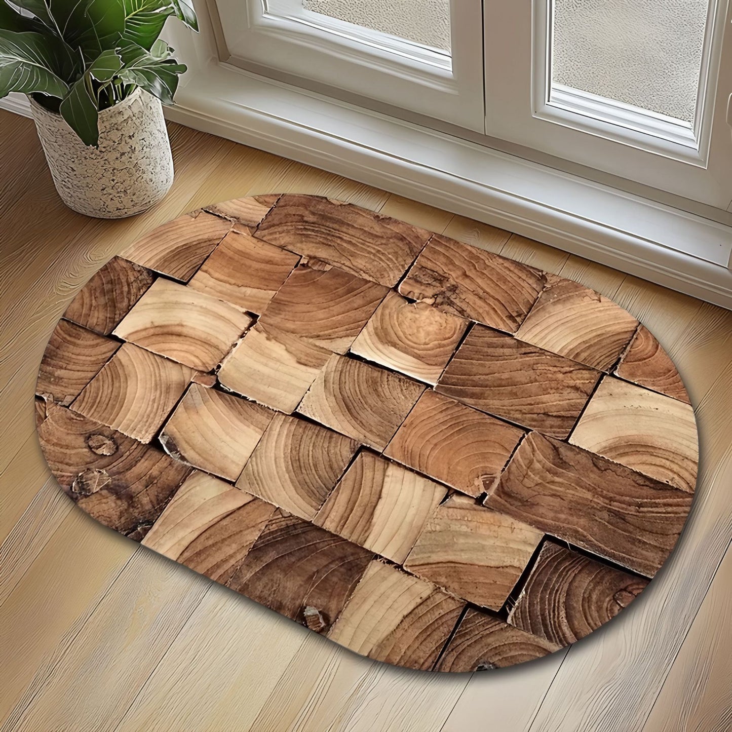 Velvet Floor Mat – Water-Absorbent, Soft & Easy-Care Polyester Rug