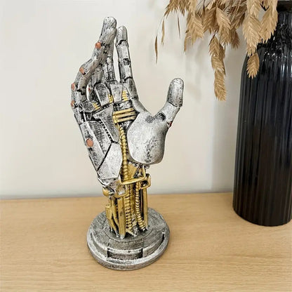 Computer Desktop Stand Resin Ornament Cyberpunk Mechanical Hand