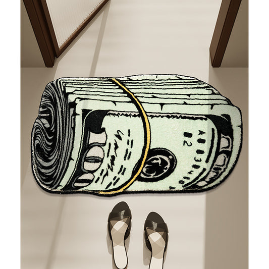 Dollar Rug – Cozy Faux Cashmere, Decorative & Spot-Ready Home Mat