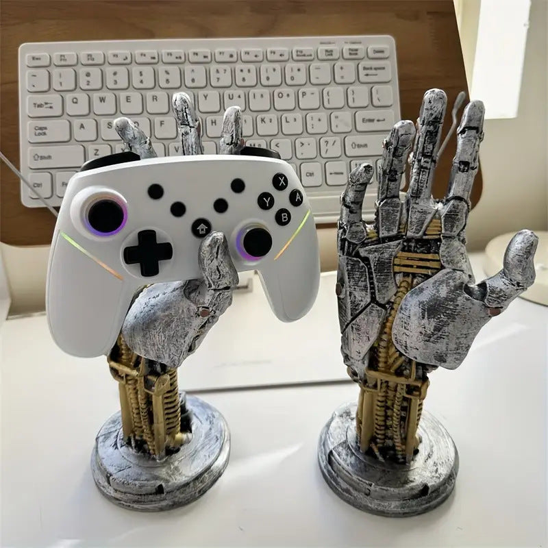 Computer Desktop Stand Resin Ornament Cyberpunk Mechanical Hand