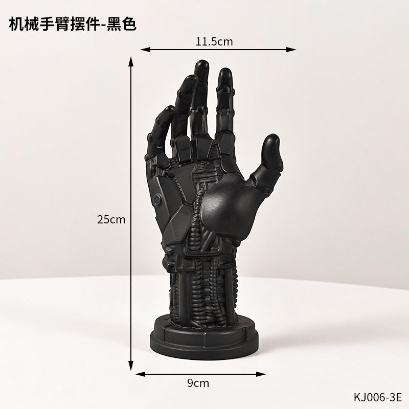 Computer Desktop Stand Resin Ornament Cyberpunk Mechanical Hand