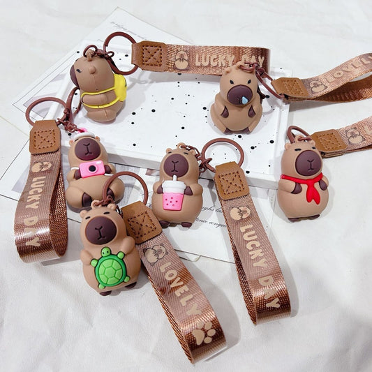 Cute Capybara Pendant for Bags & Keys