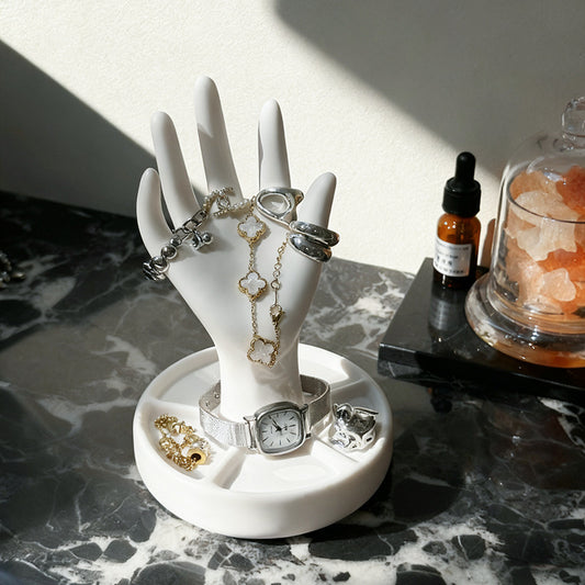 Creative five-finger jewelry storage rack home bedroom dresser table top earrings ring bracelet jewelry organizer