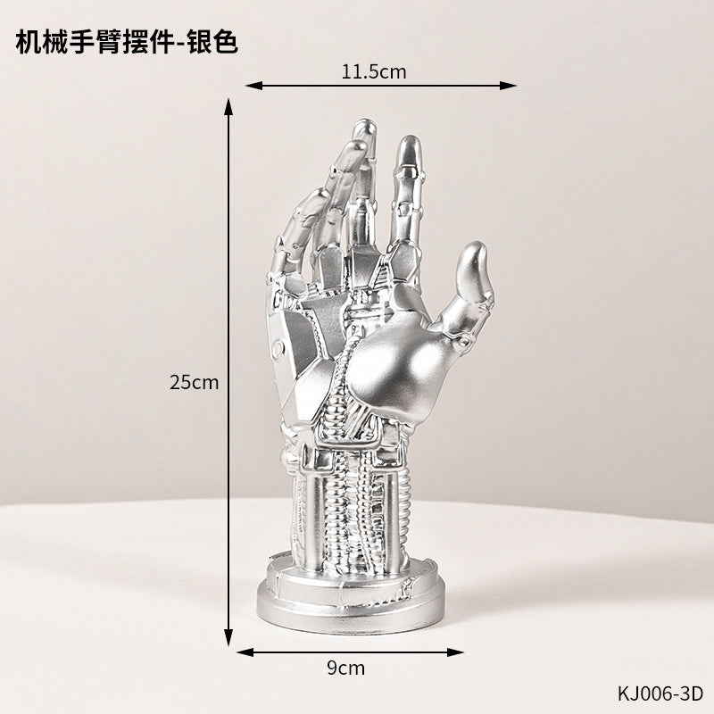 Computer Desktop Stand Resin Ornament Cyberpunk Mechanical Hand