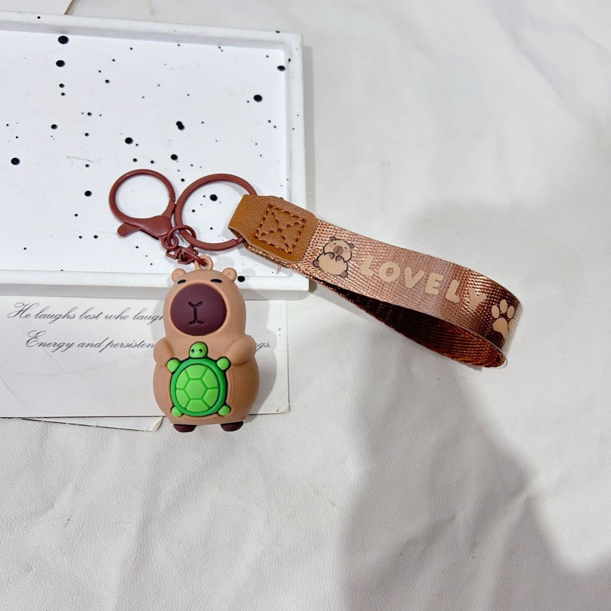 Cute Capybara Pendant for Bags & Keys