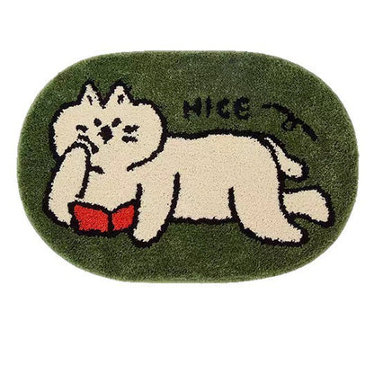 Cute, Thickened Faux Cashmere for Bathroom or Bedroom