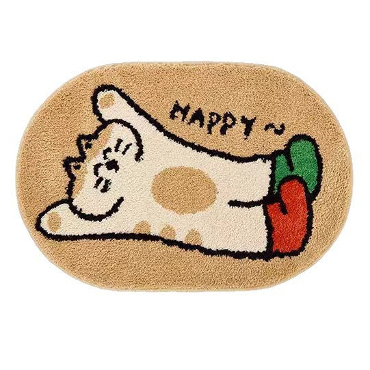 Cute, Thickened Faux Cashmere for Bathroom or Bedroom