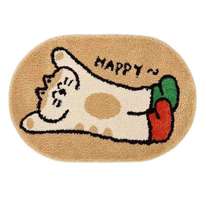 Cute, Thickened Faux Cashmere for Bathroom or Bedroom