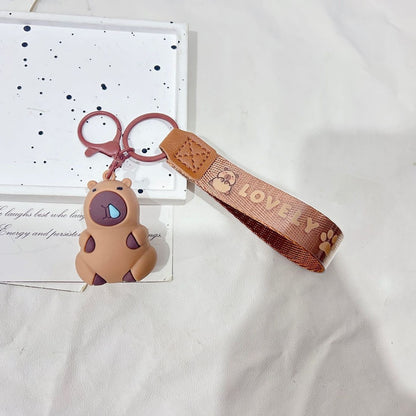Cute Capybara Pendant for Bags & Keys