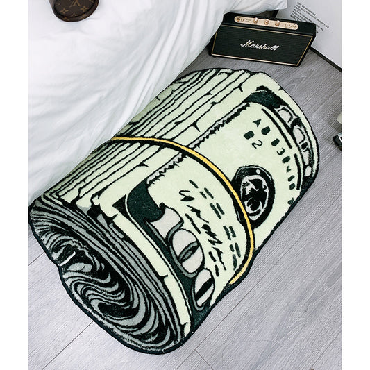 Dollar Rug – Cozy Faux Cashmere, Decorative & Spot-Ready Home Mat