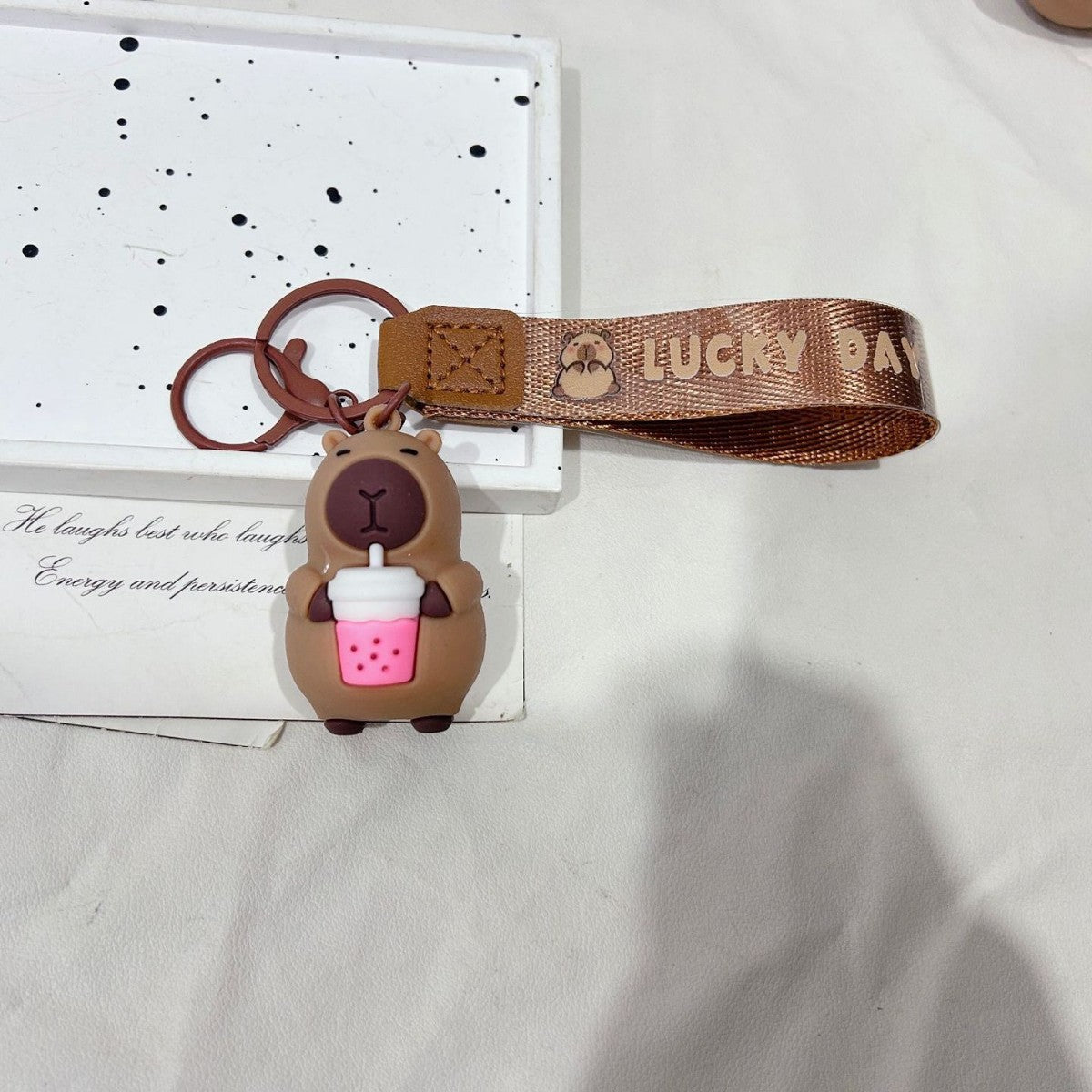 Cute Capybara Pendant for Bags & Keys